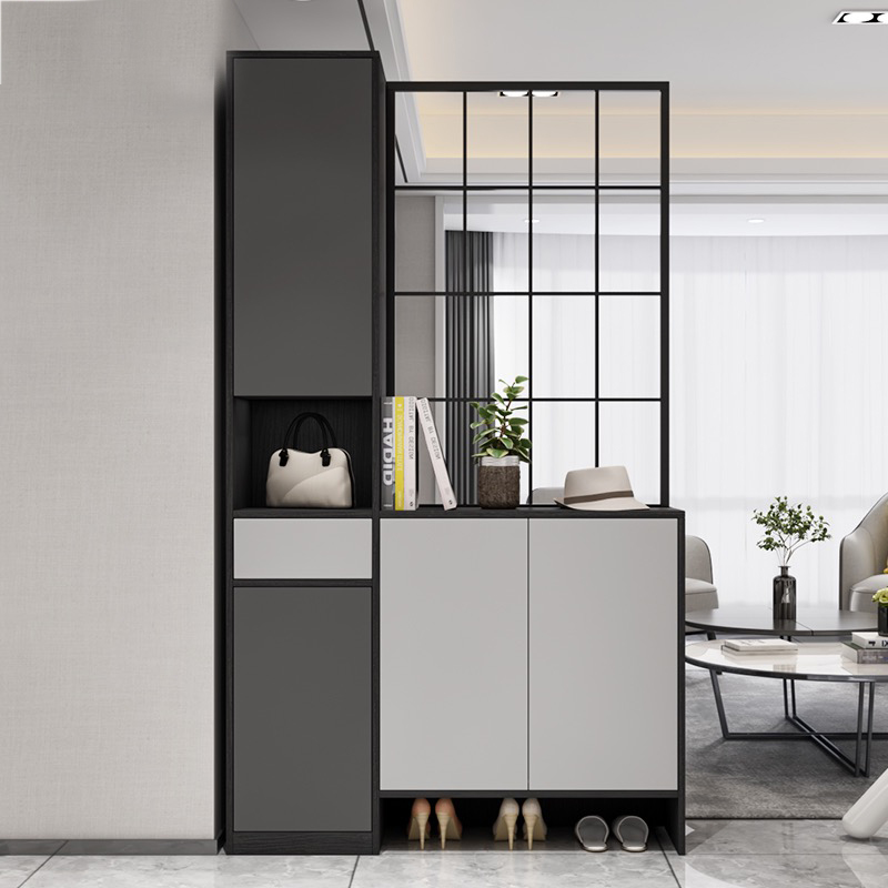 新中式不銹鋼屏風(fēng)隔斷客廳新中式進(jìn)門(mén)遮擋輕奢金屬入戶玄關(guān)